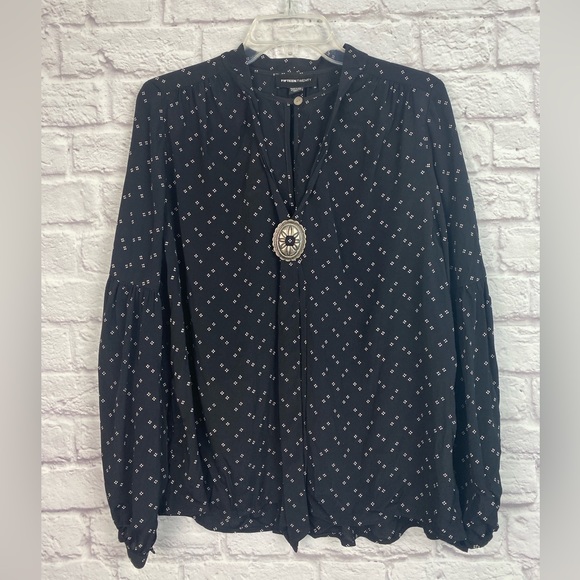 Fifteen Twenty Tops - Fifteen Twenty Bolo Tie Ranch Blouse Size M